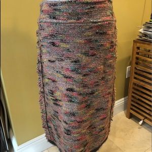 CHANEL BOUCLE SKIRT sz  42 NWOT